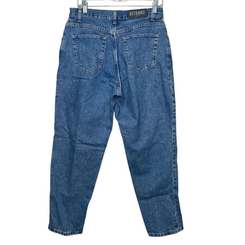 Vintage 90s 1990s Gitano Blue denim jeans with a straight leg
